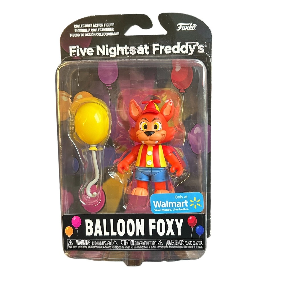 Five Nights At Freddy's Balloon Foxy Walmart Exclusive‎ Toy Figure 2023 FNAF